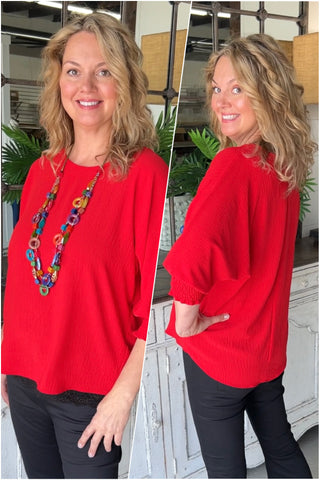 Heather Red Shirts & Tops Reborn J   