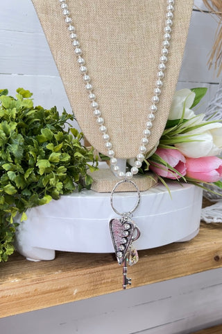 Love Is The Key Necklace  BFF   