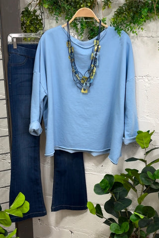 Flashback Blue Sweatshirt MuMu