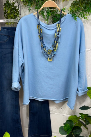 Flashback Blue Sweatshirt MuMu