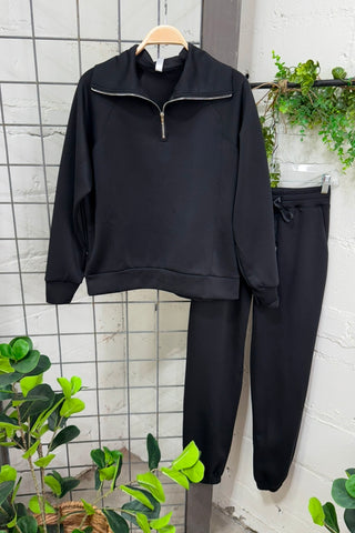 Hamptons Set Black Jogger Set Dear Scarlett