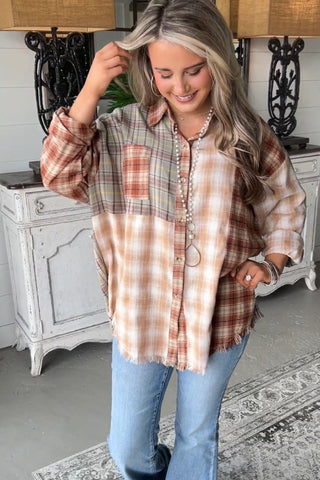 Flash of Fall Sage Shirts & Tops Adora   