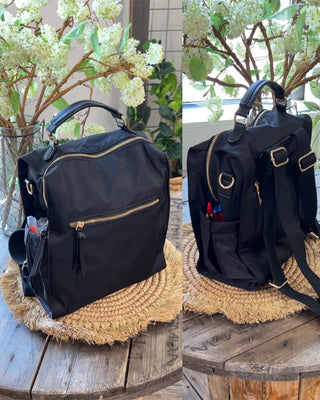 Esther Backpack Black Handbags Jen & Co   