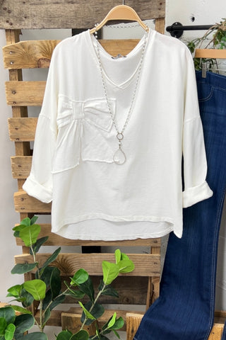 Charity Ivory Shirts & Tops MuMu   