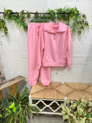 Hamptons Set Blush Pink Jogger Set Dear Scarlett