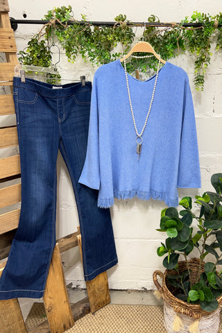 Wells Sweater Blue sweater Sole Luna   