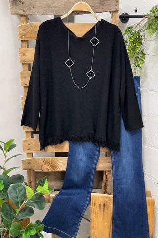 Wells Sweater Black sweater Sole Luna   