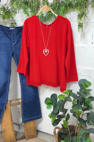 Wells Sweater Red sweater Sole Luna   