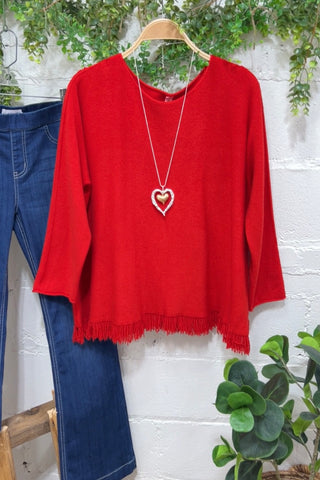 Wells Sweater Red sweater Sole Luna   