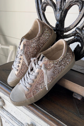 Paula Sneakers Champagne Glitter  Shu Shop   