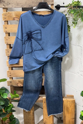 Charity Navy Shirts & Tops MuMu   