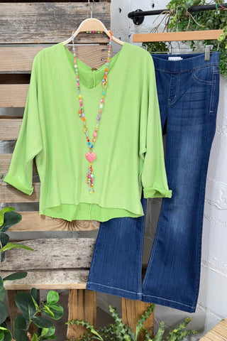 Go Go's Lime Green Top & Pant Set Oz