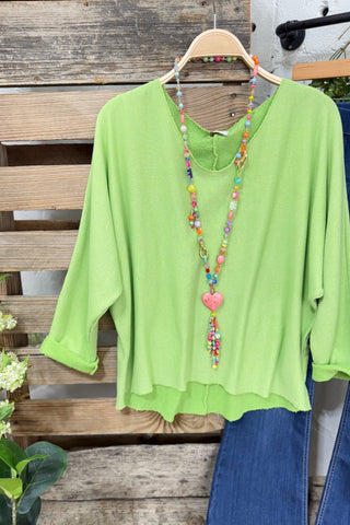 Go Go's Lime Green Top & Pant Set Oz