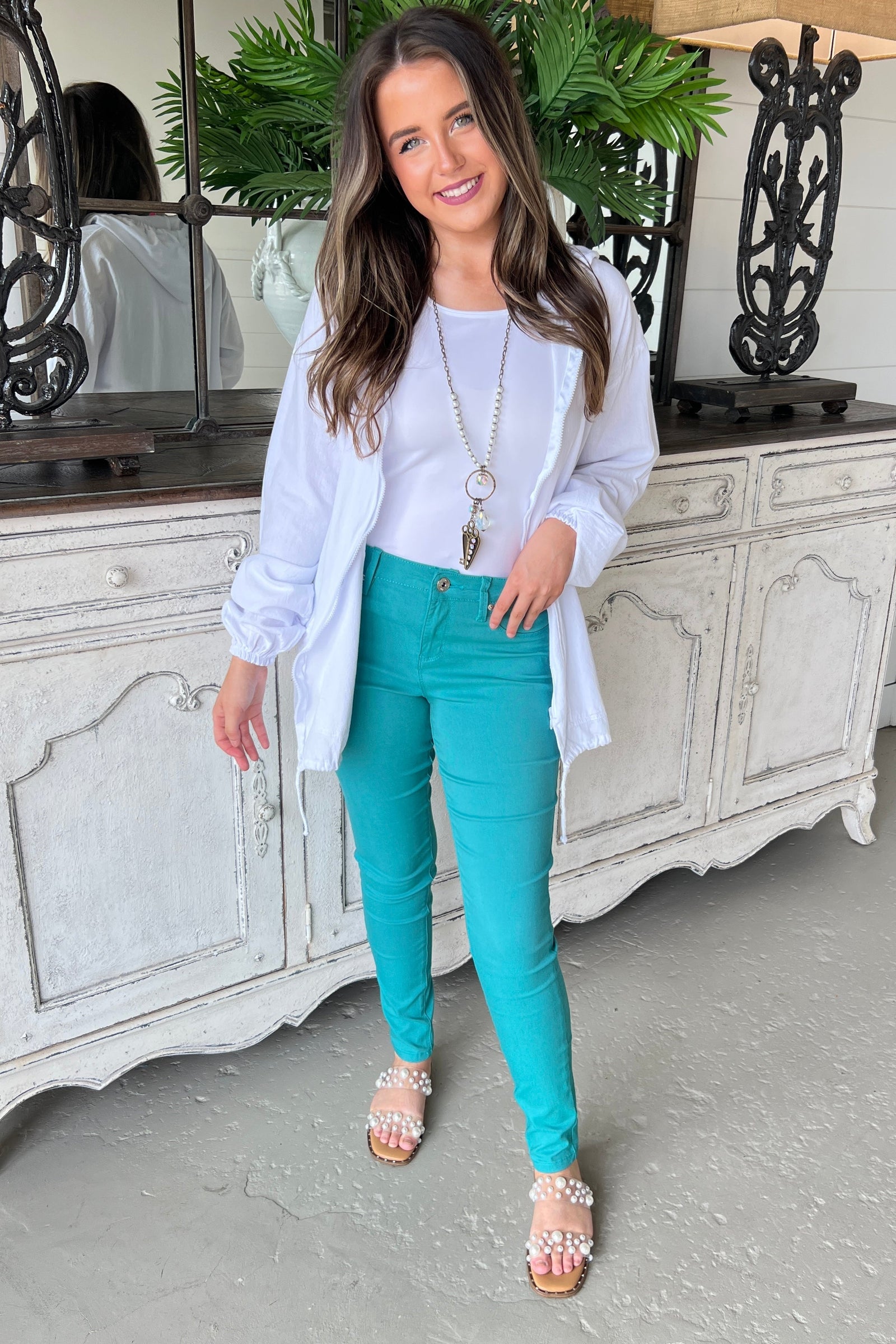 Turquoise Jeans - Worn 5 Ways - Melly Sews